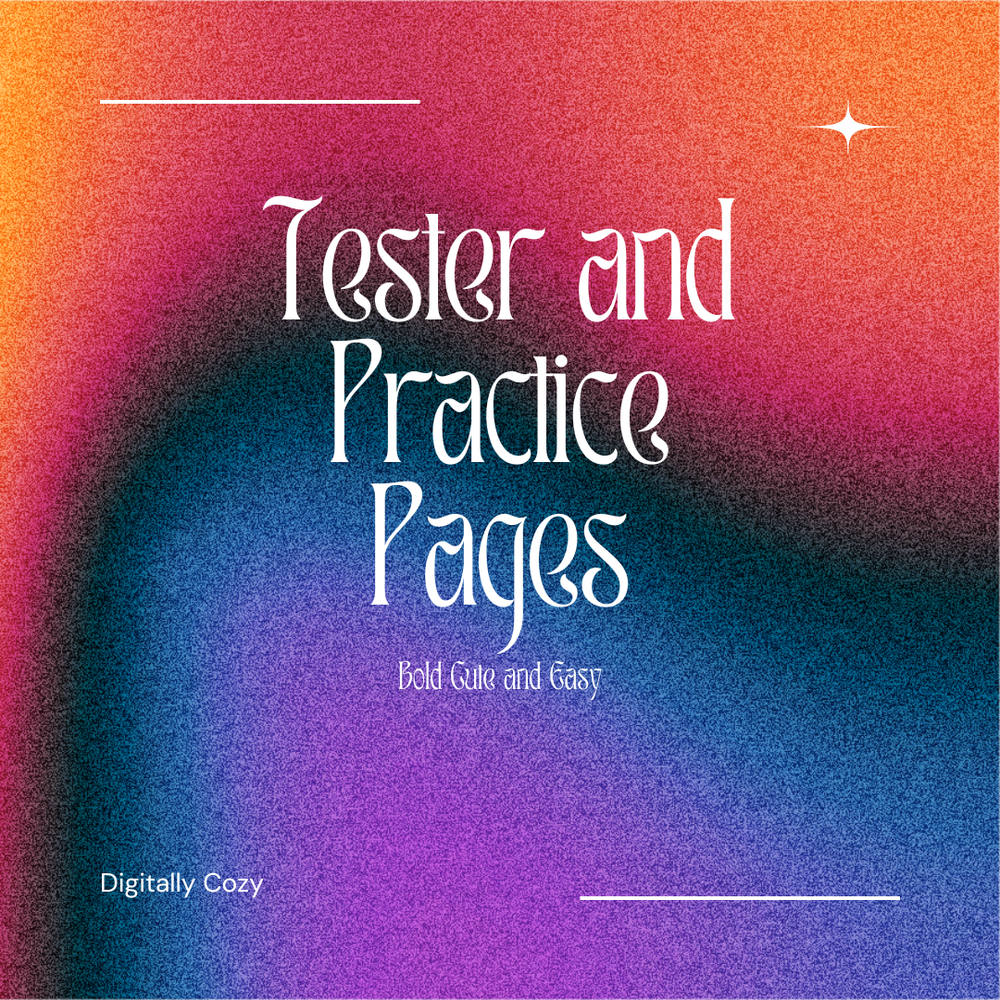 Tester and Practice Coloring Pages (DIGITAL ONLY)